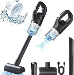 OBOSOE Handdammsugare – 9000Pa Stark Sugkraft, Bärbar Multifunktionell Damm­sugare för Hem & Bil