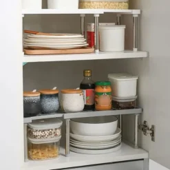 OBOSOE Köksverktyg Utbyggbar räknare Förvaringshylla bänkskiva Förvaringsskåp Kökshylla Organisation Rack Badrum Rack Köksutrustning