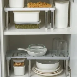 OBOSOE Köksverktyg Utbyggbar räknare Förvaringshylla bänkskiva Förvaringsskåp Kökshylla Organisation Rack Badrum Rack Köksutrustning