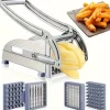OBOSOE Pommes Frites Skärare i Rostfritt Stål – Grönsaksskärare & Potatisskärare med 2 Extra Blad