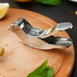 OBOSOE Rostfri Citruspress – Fågelformad Manuell Juicer för Citron, Apelsin, Lime & Granatäpple | Handheld Juicepress