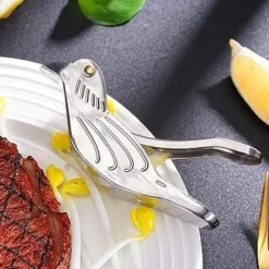 OBOSOE Rostfri Citruspress – Fågelformad Manuell Juicer för Citron, Apelsin, Lime & Granatäpple | Handheld Juicepress