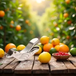 OBOSOE Rostfri Citruspress – Fågelformad Manuell Juicer för Citron, Apelsin, Lime & Granatäpple | Handheld Juicepress