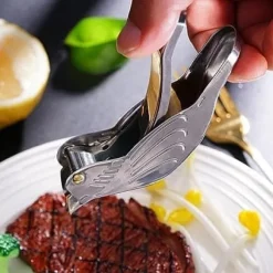 OBOSOE Rostfri Citruspress – Fågelformad Manuell Juicer för Citron, Apelsin, Lime & Granatäpple | Handheld Juicepress