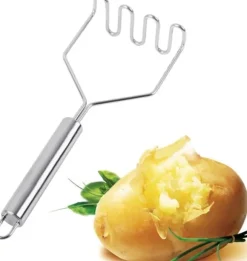 OBOSOE Rostfri potatispress – köksverktyg för potatismos & grönsaker