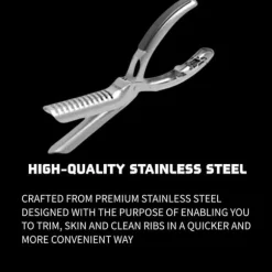 OBOSOE Rostfritt Stål Revbensskinnare - Membranavlägsnare för BBQ-entusiaster & Kockar Med Bågklämma & Anti-Slip Grepp - Ta Enkelt Bort Revbensmembran | CDON
