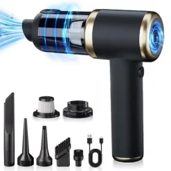 OBOSOE Sladdlös handdammsugare för bil och hem – kraftfull bildammsugare, portabel dammsugare för djurhår på soffa