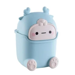 OBOSOE söt skrivbord sopkorg plast Mini härlig vardagsrum matbord sopkorg med lock för hem barn sovrum