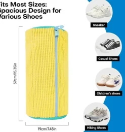 OBOSOE Tvättväska för Skor – Tvättpåse med dragkedja-360-graders heltäckande rengöring