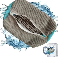 OBOSOE Tvättväska för Skor – Tvättpåse med dragkedja-360-graders heltäckande rengöring