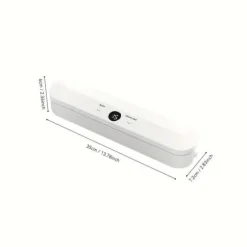 OBOSOE Vakuumförpackare / Vacuum Sealer med 10-Pack Påsar – Automatisk Matförslutare för Torr och Fuktig Mat