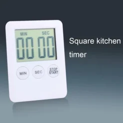 OBOSOE Vit stor skärm kökstimer, digital display, stoppur timer, hushållens nödvändiga verktyg