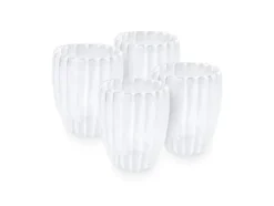 OH - Dubbelväggiga glas med räfflor - 4-pack