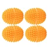 Orange återanvändbara torkbollar - set med 4, torklösning för hemkläder