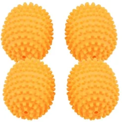 Orange återanvändbara torkbollar - set med 4, torklösning för hemkläder