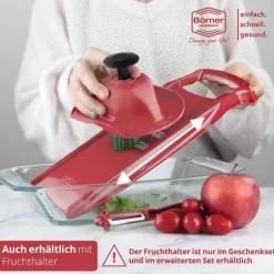 Original Borner Roko PowerLine - grönsaks- och fruktskärare för fina strimlor grönsaksskärare julienneskärare