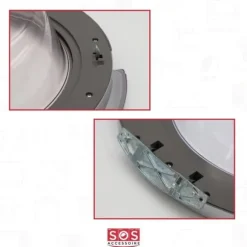 Original komplett glasventil (334629-59377) - Tvättmaskin - SIEMENS, BOSCH, CONSTRUCTA, GAGGENAU (58140)