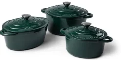 Orrefors Jernverk gjutjärnsgryta, 5 liter, Mörkgrön
