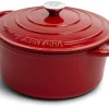 Orrefors Jernverk Gjutjärnsgryta, 5 liter, Röd
