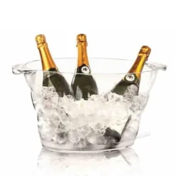 Oval skål för champagne eller punch, gjord av SAN-plast, 47x29x23cm - Hendi 593165