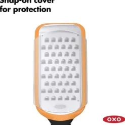 Oxo Rivjärn - 11216100UK - Good Grips Grovt Rivjärn - Rostfritt Stål Ost- eller Grönsaksrivjärn - Gul