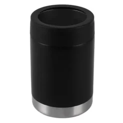 12oz burkkylare svart dubbelväggig isolering rostfritt stål isolerad flaskkylare för bil