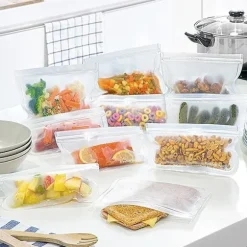 10-Pack - Matpåsar / Matförvaring Påsar - Återanvändbara