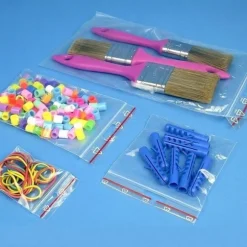 100-Pack - 6x8cm Ziplock / Blixtlåspåsar Skrivfält / Zip Lock