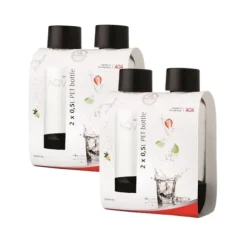 4-pack AGA AQVIA "on-the-go" 0,5L, PET-flaska (Svart) BF 2026