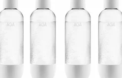 4-pack AGA AQVIA PET-flaska, 1L (Vit)