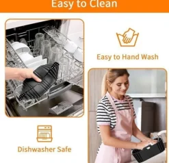 2-pack Air Fryer silikonform för Ninja Double Stack Oljefri Fryer SL400EU, Air Fryer tillbehör