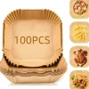 100-pack Bakplåtspapper Airfryer 16cm - Medium