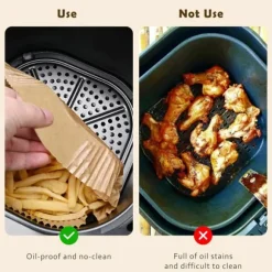 100-pack Bakplåtspapper Airfryer 16cm - Medium