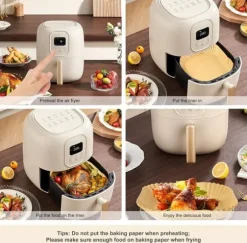 100-pack Bakplåtspapper Airfryer 16cm - Medium