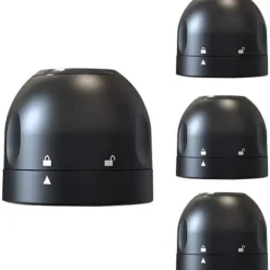 4-pack champagnepropp, återanvändbar mousserande vinpropp, silikonförseglad vinflaskpropp, tillbehör A195