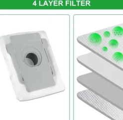 6-pack dammsugarpåsar iRobot Roomba i7 i7+ i7+ E5 E6 S9 S9+