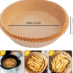 [100-Pack] Engångspapper För Air Fryers