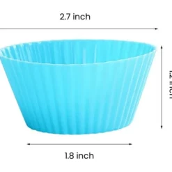 24-pack, flerfärgade återanvändbara silikonformar för muffins, non-stick och flexibla muffinsplåtar, lättrengjorda muffinsformar