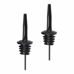 2-pack Hällpip Droppkork Flaskpip Dosörpip i Metall Svart