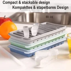 3-pack isbitsform, lätt att ta bort, återanvändbar isbit, 10 hål, BPA-fri, perfekt för sport- och vattenflaskor, whisky, cocktail