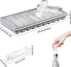 3-pack isbitsform, lätt att ta bort, återanvändbar isbit, 10 hål, BPA-fri, perfekt för sport- och vattenflaskor, whisky, cocktail