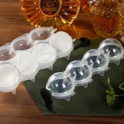 2-Pack Isform för Isbollar Runda Isbitar Iskubsform Kulor Plast