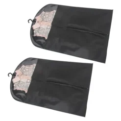 2-pack klädförvaringspåsar med genomskinligt fönster, non-woven tyg, 120x60 cm