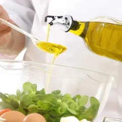 2-Pack Kork till Olivolja Hällpip Droppkork med Lock Silver