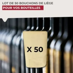 Pack med 50 koniska korkpluggar Fackelmann Bar Concept