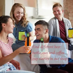 4-pack Neopren Burk Kylare - Isolerade Hylsor för 330ml Cola/Öl Burkar