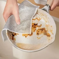 10-pack repfria disktrasor av ståltråd för diskning av disk, handfat och spishäll, lätta att skölja av och slitstarka