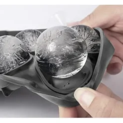 2-Pack Stapelbara Silikonformar för Isbollar och Kuber XXL Stora Isbitar