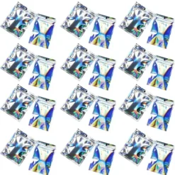 100-pack återförslutningsbara ziplockpåsar för snacks och smycken
