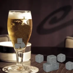 -paket med 9 st. isbitar för whiskykylsten, drycker, vin, ölkylare, barberedningskuber, presentset